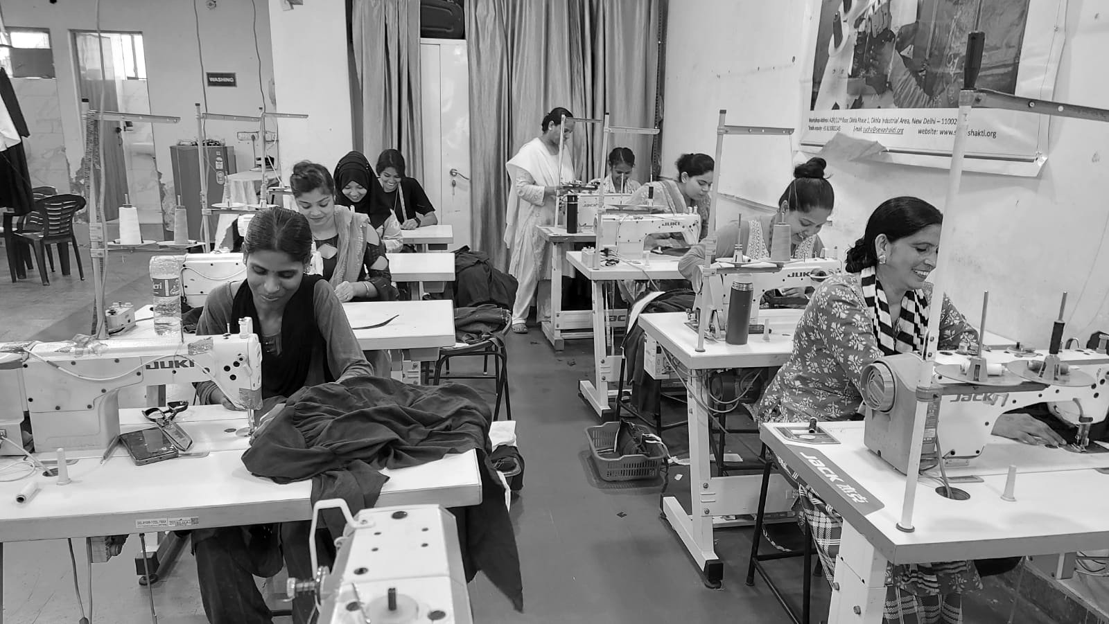 Wide view of the production floor