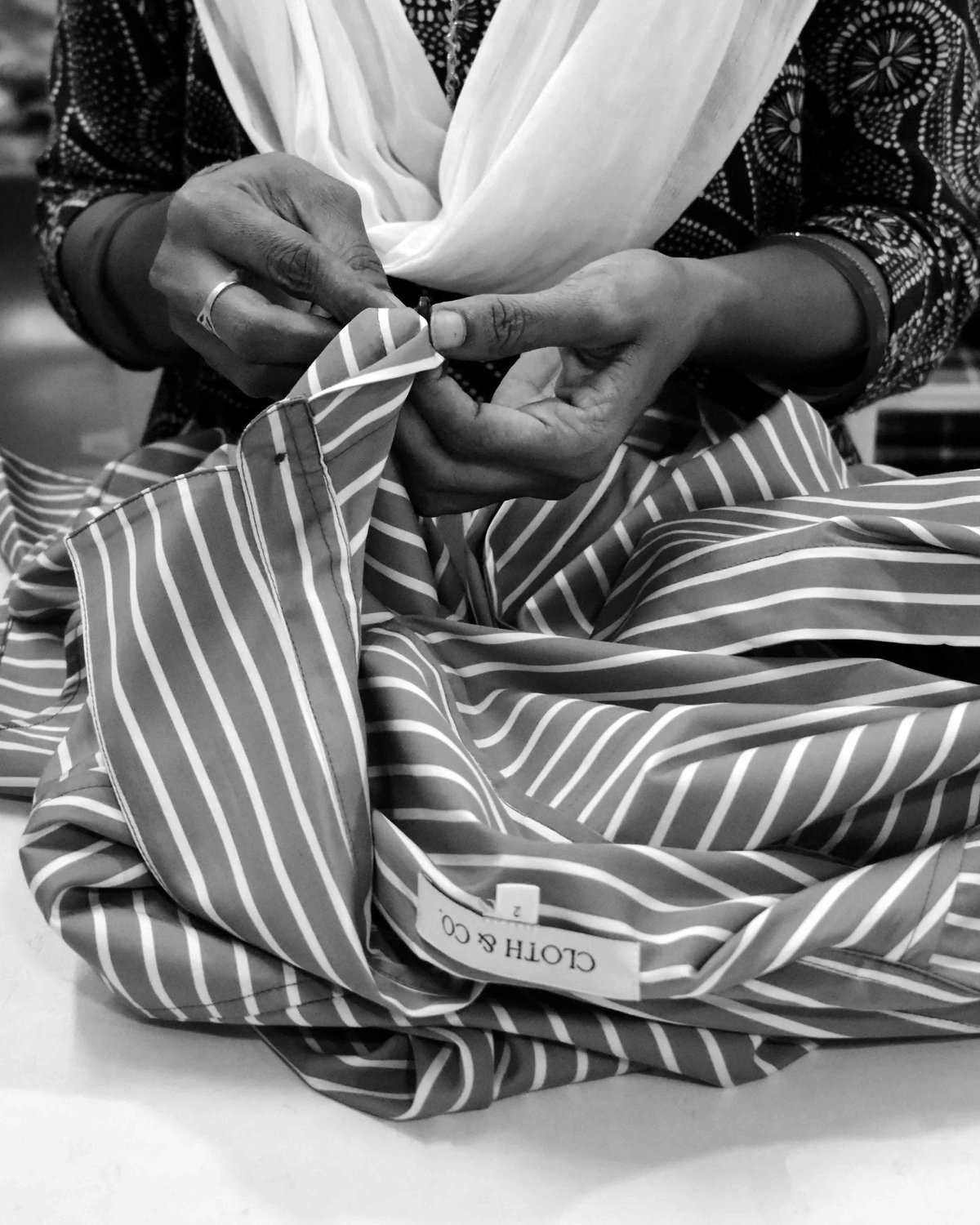 Hand finishing detail