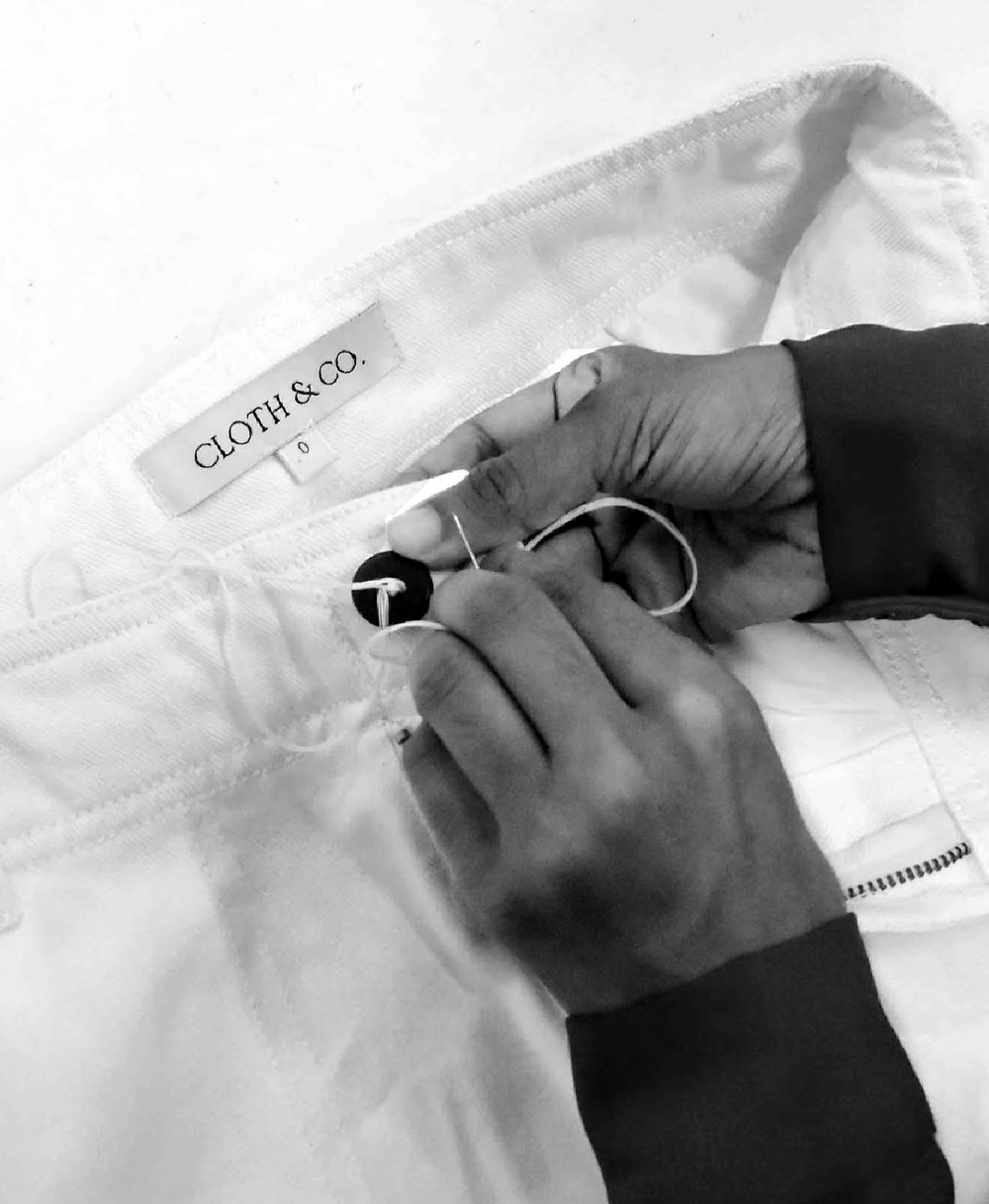 Final quality inspection of a finished garment